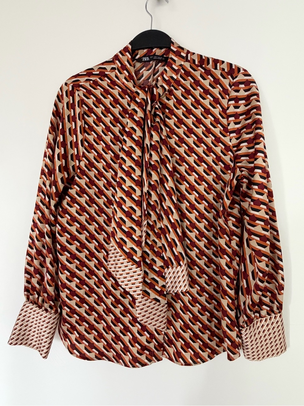 Zara Tie-Neck blouse